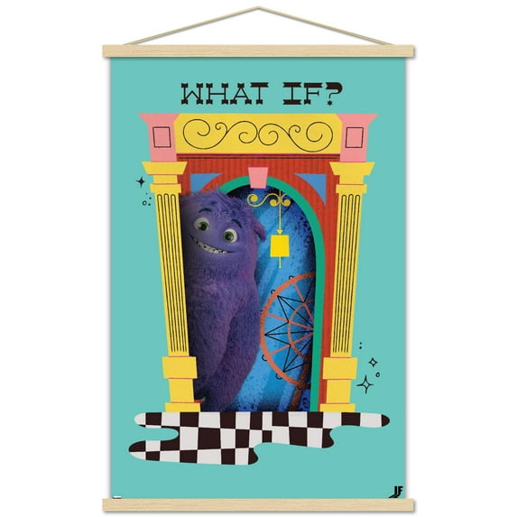 IF (Imaginary Friends) - Blue What If Wall Poster with Magnetic Frame, 22.375" x 34"