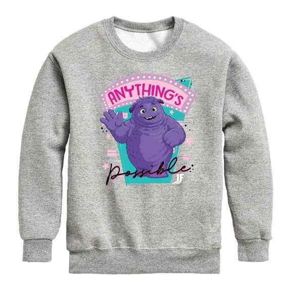 IF Movie - Blue Anything's Possible  - Toddler & Youth Crewneck Fleece Sweatshirt