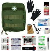 IFAK (Individual First Aid Kit) Trauma Kit by HMZ Medical — Medical Pouch for Tactical, Outdoor, Hiking, Military (Black)