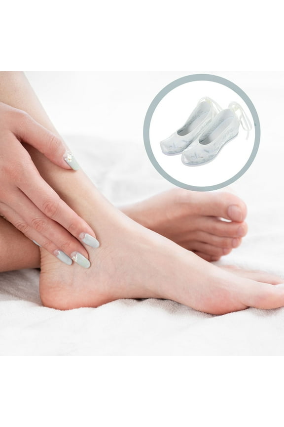 1 Pair Ethnic Style Cloth Shoes in White for Men Breathable and Comfortable for Wedding