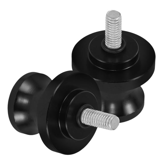 IFANLANDOR 1 Pair Motorcycle Screws Aluminum Alloy Black For Easy To Install 6mm Swingarm Spools Sliders