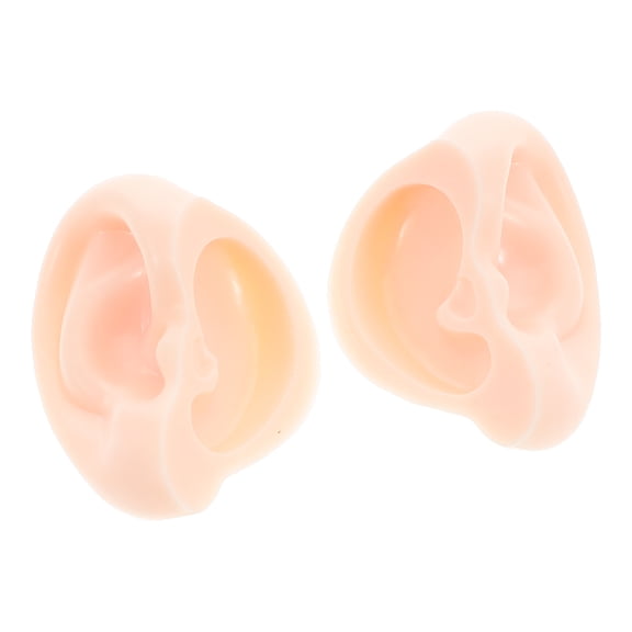 IFANLANDOR 1 Pair Plastic Mini Ears for Doll and DIY Projects Light Yellow