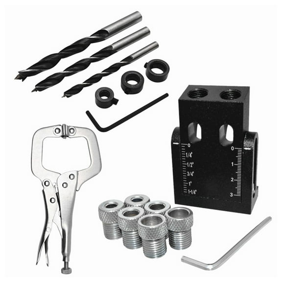 IFANLANDOR 1 Set Drill Punch Locator Portable Tool Hole Drilling Guide For Woodworkers 3.8x6.7Cm