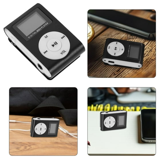IFANLANDOR 1 Set Mini USB Clip MP3 Player with Aluminum Material Slick Design for Music Playback