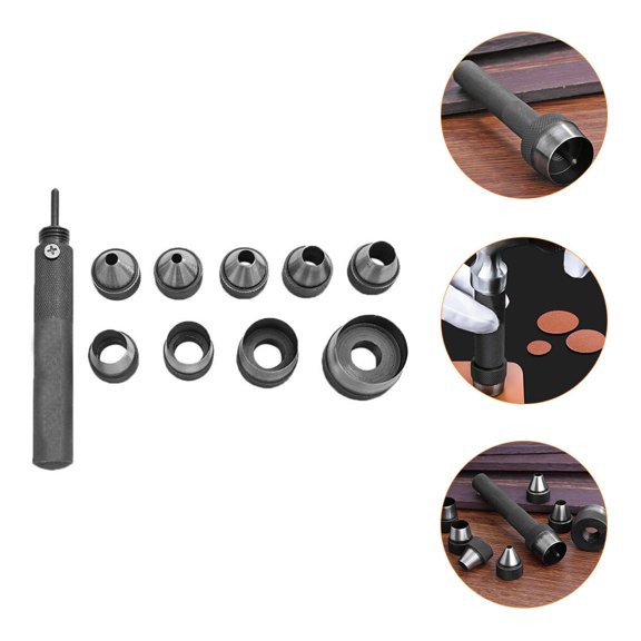 IFANLANDOR 1 Set Punch Down Tool Carbon Steel For Leatherworking And Artisans