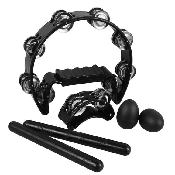 IFANLANDOR 1 Set Versatile Percussion Stick And Hand Bell Band Accompaniment In Black