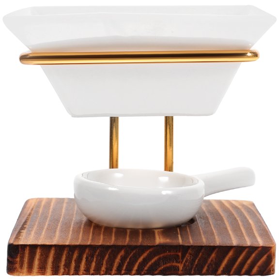 IFANLANDOR 1 Set of Metal Wax Melt Burner Ceramic Wax Warmer Designed for Studio Use for Adults