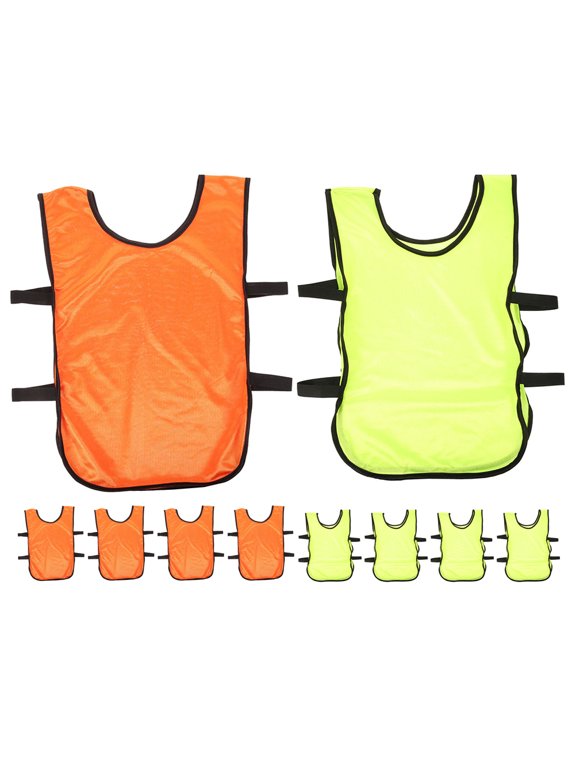 Training Vests Breathable Sports Pinnies for Soccer Assorted Colors 10Pcs