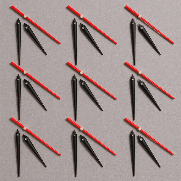 IFANLANDOR 10 Sets Precise Clock Works Replacement Kit Metal Aluminum Diy Craft Clock