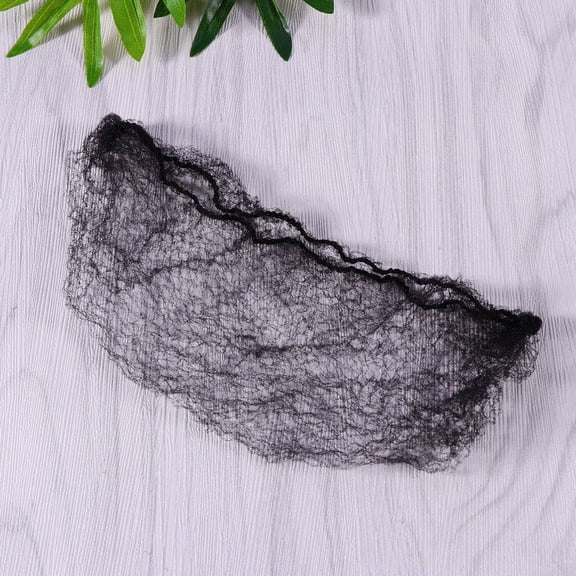 IFANLANDOR 100Pcs Black Invisible Hairnet Elastic Mesh for Natural Wig and Bride Hairstyle