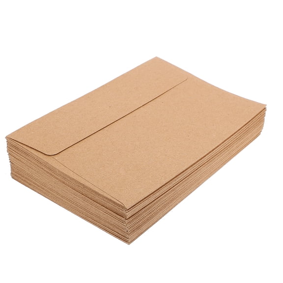 IFANLANDOR 100Pcs Coffee Brown Envelopes Self Sealing for Invitations and Mailing