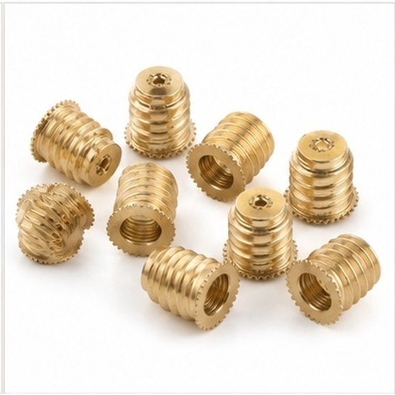 IFANLANDOR 100Pcs E12 Decorative Lamp Base, Brass Shell, Secure Threaded Design for Living Room Lighting