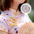 thumbnail image 1 of IFANLANDOR 100Pcs Novelty Buttons for Chinese Style Clothing Grey Resin Round Shape, 1 of 8