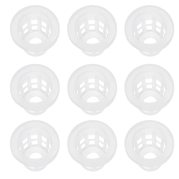 IFANLANDOR 100Pcs Plastic Net Pots for Hydroponics Transparent Basket with Comfortable Touch Design