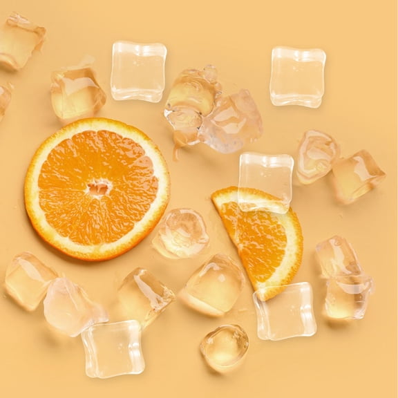 IFANLANDOR 100pcs Clear Fake Ice Rocks Acrylic Vase Filler Decorative Prop for Home Party Events