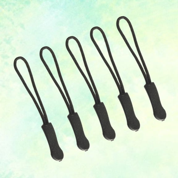 IFANLANDOR 10Pcs Black Handbag Zipper Sliders Easy Operate Electroplated Puller for Bags