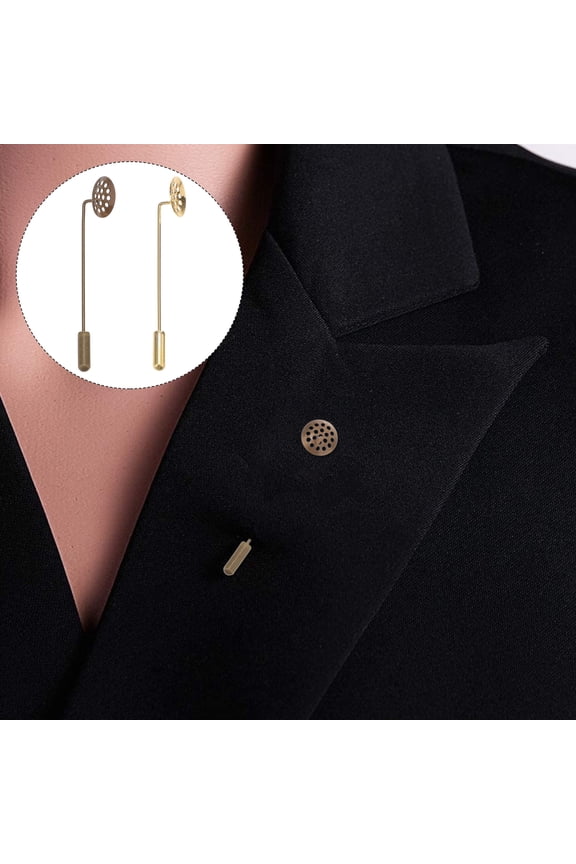 10Pcs Assorted Color Brooch Lapel Pin Tray for Handmade Jewelry