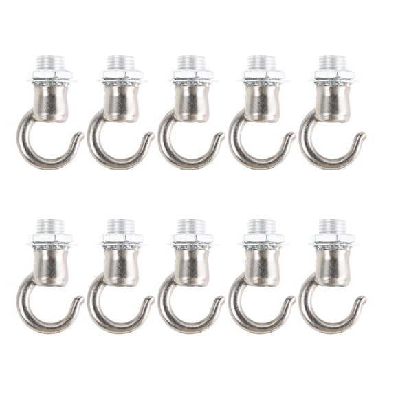 IFANLANDOR Zinc Alloy Ceiling Hangers Strong Load Bearing Plated Silver for Home Light Fixtures