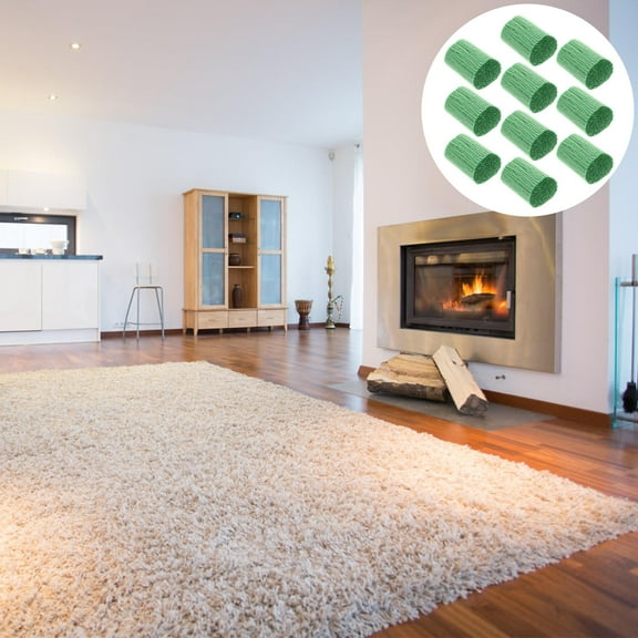 IFANLANDOR 10Pcs Latch Hook Rug Yarn for DIY Crafts Green Acrylic Fiber Home Decoration