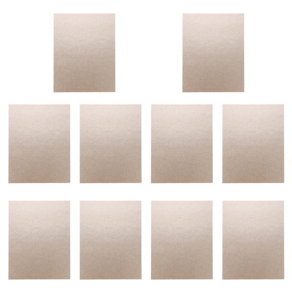 IFANLANDOR 10Pcs Mica Plates Sheets for Microwave Oven Supplies Home Users Heat Resistance Rectangle