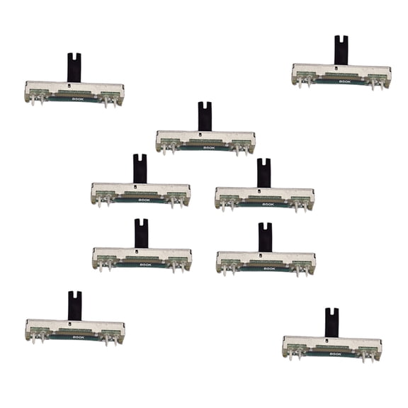 IFANLANDOR 10Pcs Multi Slide Potentiometer B50 K Resistance Mono Channel Adjustable Dimmer