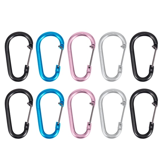 IFANLANDOR 10Pcs Practical Egg Shape Kettle for Hiking and Motorcycling Portable Water Bottle Buckles Clip