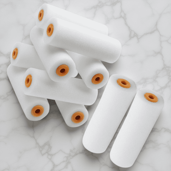 IFANLANDOR 10Pcs Soft Sponge Paint Roller Sleeves Replacement Covers for Efficient House Painting