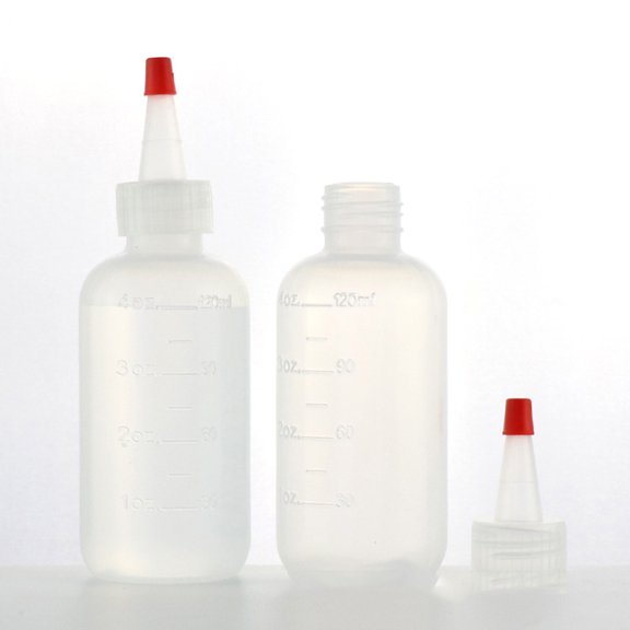 IFANLANDOR 10Pcs Squeeze Bottles with Scale White Plastic for Precise Sauce Dispensing