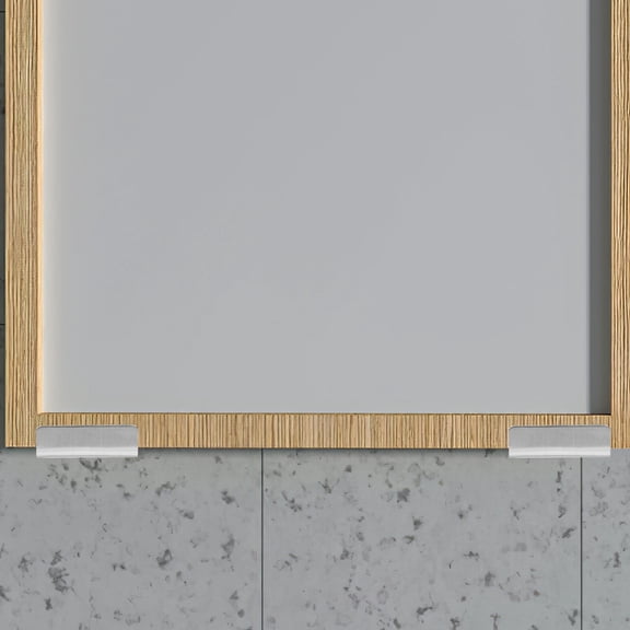 IFANLANDOR 10Pcs Sturdy Plated Silver U Bracket Wall Mounts for Frameless Mirror and Tile Display Use