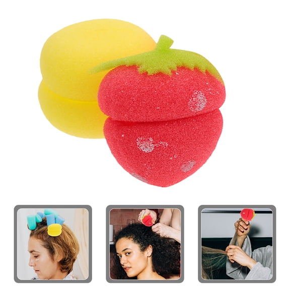 IFANLANDOR 12Pcs Heatless Curling Rollers Sponge Multi Reusable Easy Hair Wrapping for Daily Hair Styling