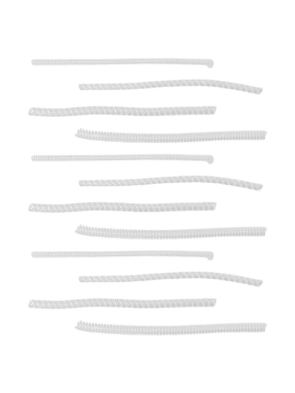 12Pcs White Invisible Ring Spacer with Durable Adjustable Ring Size Reducer