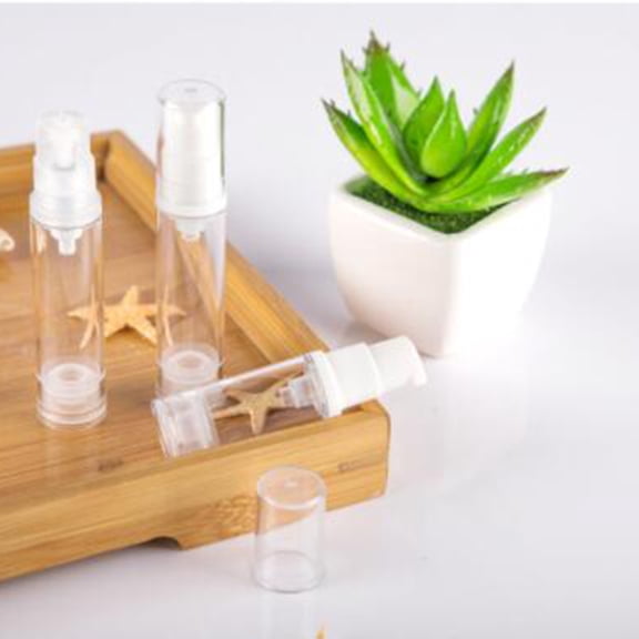 IFANLANDOR 12Pcs Empty Spray Bottle Transparent Refillable Fine Mist Press Pump for Storage