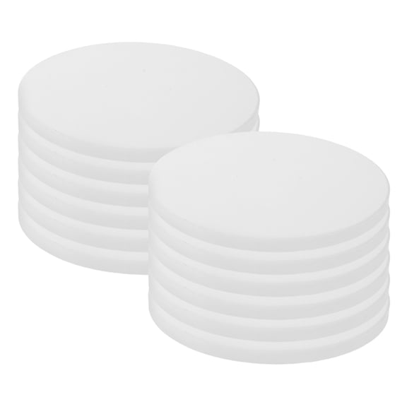 IFANLANDOR 12Pcs Round Ceramic Coasters for Drinks and Hot Pot Trivets with Water Absorbent Material