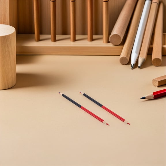 IFANLANDOR 12 Pack , Red and Cased Round Marking Pencils for Grading, Editing, Office Use