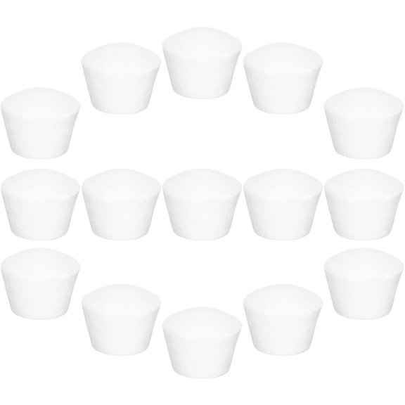 IFANLANDOR 15Pcs Cake Molds Baking White Foam Reusable Cake Model Cake Displays Coworkers