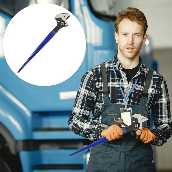 IFANLANDOR 1Pack Adjustable Spud Wrench with Continuous Tapered Handle for Construction
