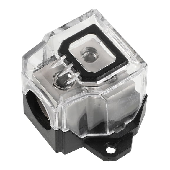 IFANLANDOR 1Pack Car Audio Accessories Split Nickel Plating Zinc Alloy Amp Fuse Block 4.00X4.00X3.50CM