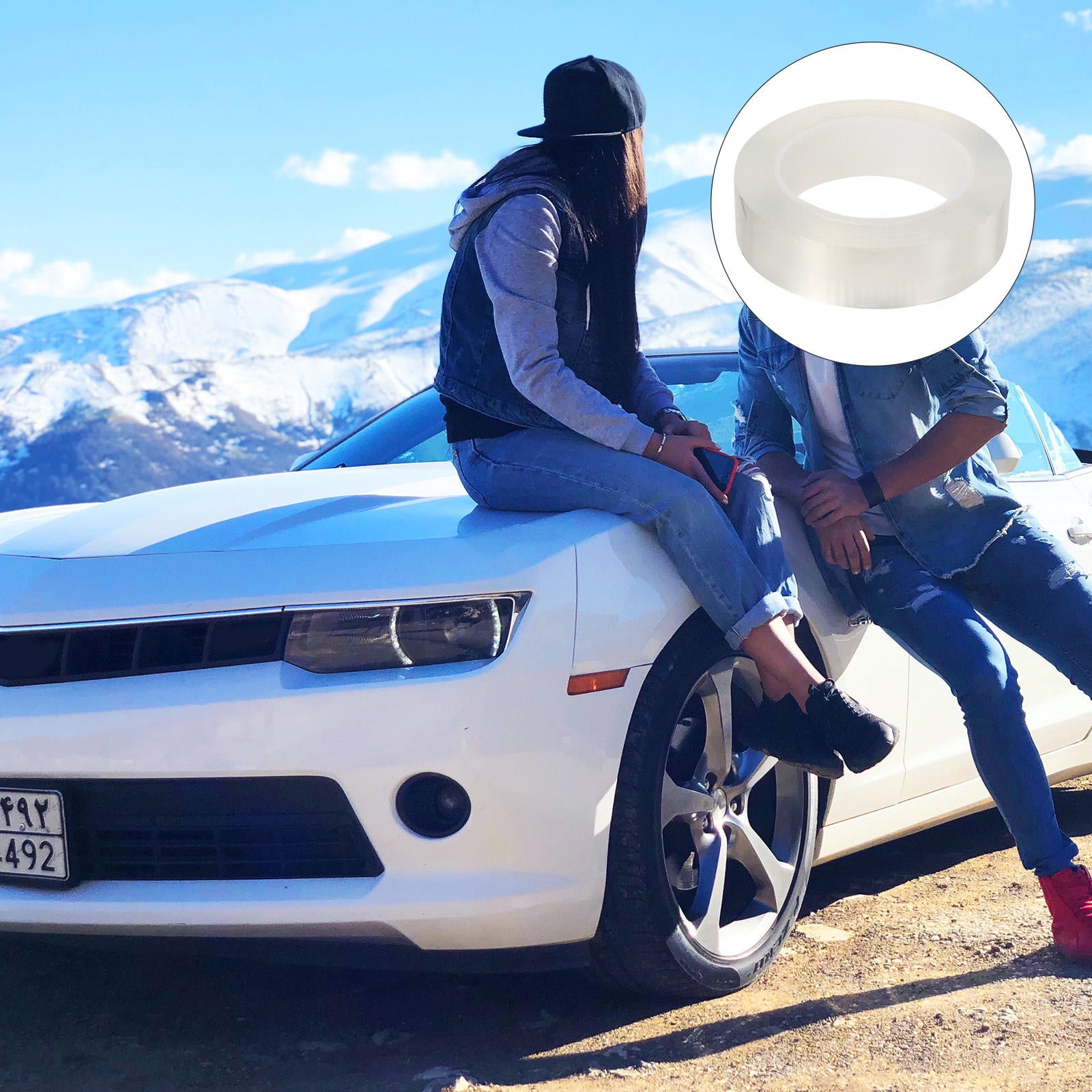 IFANLANDOR 1Pack Car Door Sill Guard Sticker Acrylic Sunlight Resistant ...