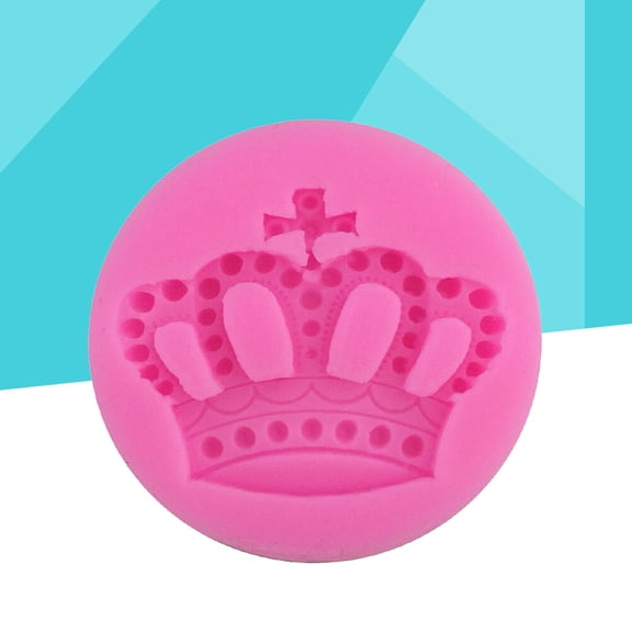 IFANLANDOR 1Pack Crown Shaped Cake Mould Pink for Baking and Crafting DIY Activities