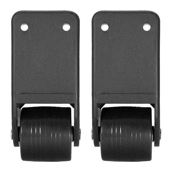 IFANLANDOR 1Pair Black Heavy Duty L Shape Plate Side Mount Casters for Speaker Cabinet Mobility