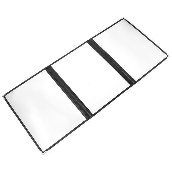 IFANLANDOR 1Pc Clear PVC Menu Binder Cover with Rounded Corners Portable Durable Kitchen Menu Protector