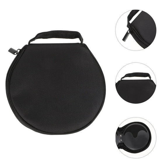 IFANLANDOR 1Pc Durable Black Dvd Storage Wallet with Zipper Large Capacity for Disc Protection and Travel