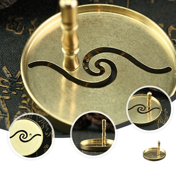 IFANLANDOR 1Pc Golden Copper Incense Burner Accessory for Incense Ash Shaping At Home