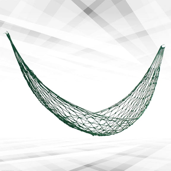 IFANLANDOR 1Pc Green Outdoor Hammock Portable Nylon Lounge for Backyard and Mountain Use