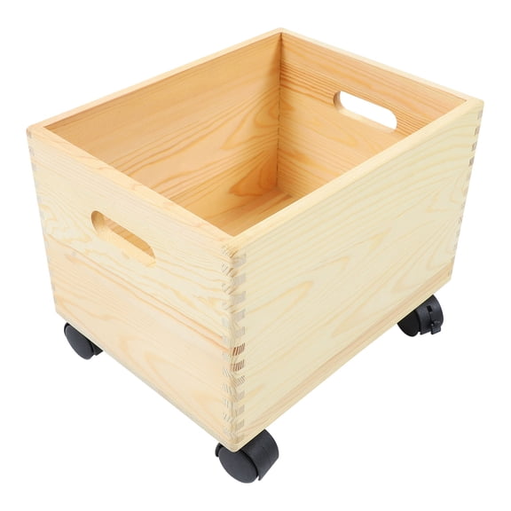 IFANLANDOR Wooden Box Assorted Color ABS Multi-Functional Storage Case for Household Use 1Pc