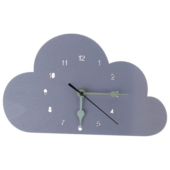 IFANLANDOR Cloud-Shaped Clock Nordic Style Light Grey Desktop Clock for Bedroom Decoration 1Pc