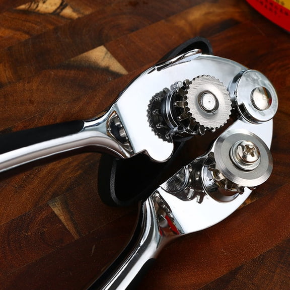 IFANLANDOR 1Pc Opener Manual Opener Silver Ergonomic Handle Plastic Zine Alloy 7.1X1.8X1.2In For Bar Tool