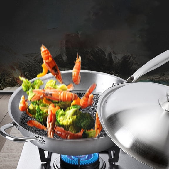 IFANLANDOR 1Pc Plated Silver Stainless Steel Pot Lid with Circular Vent Suitable for Most Pots and Cooking Tools