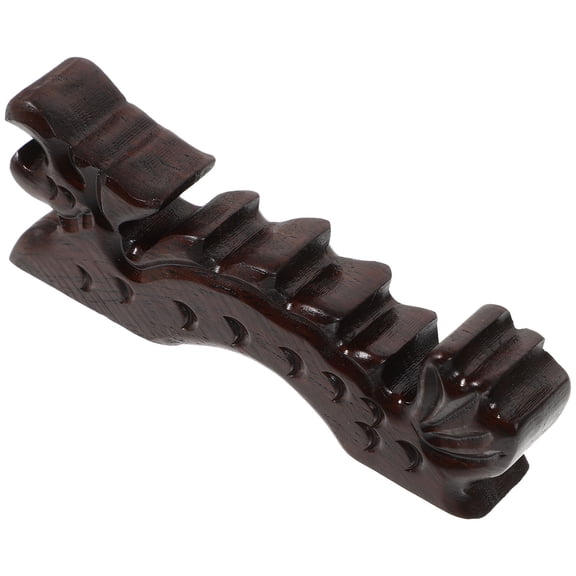 IFANLANDOR 1Pcs Chinese Pen Holder Wood Brush Rest For Calligraphy Tools Collectors Desktop Decor