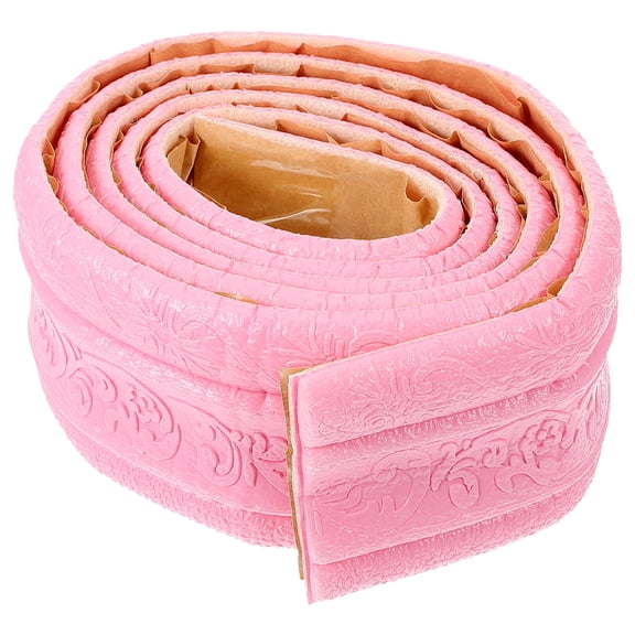 IFANLANDOR 1Pcs Flexible Molding Trim Pink Foam 3D Design for Ceiling Decoration 9.0x0.2in